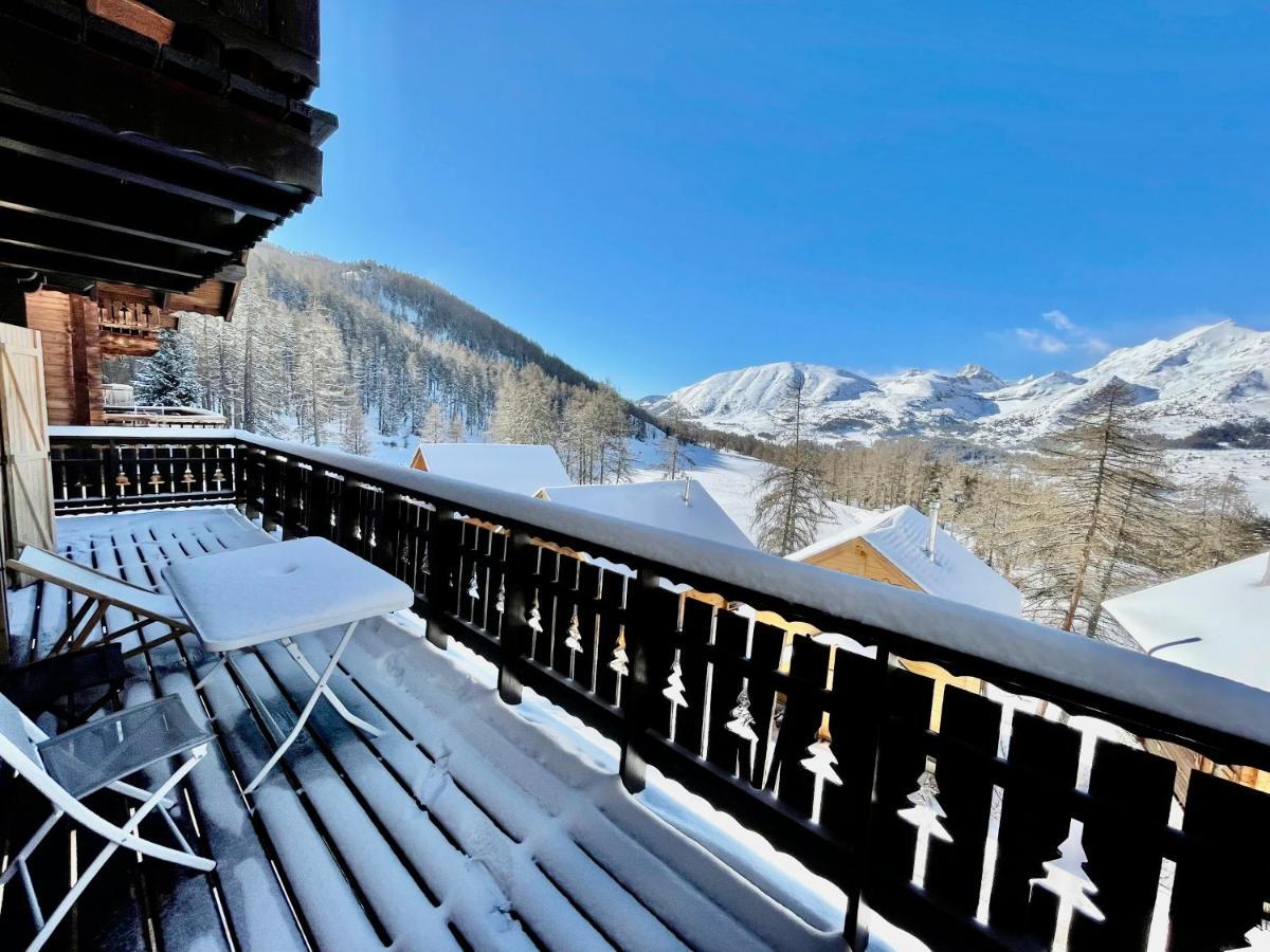 Chalet Aneloup Vue D'Exception A La Joue Du Loup Le Devoluy Luaran gambar